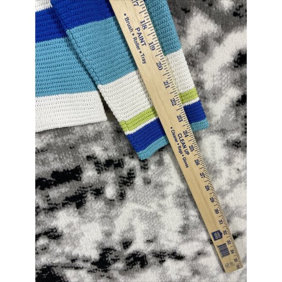 St John‎ Sports Knits Womens Tank Top/Cardigan Set Size S/M Striped Button Up - Picture 13 of 16